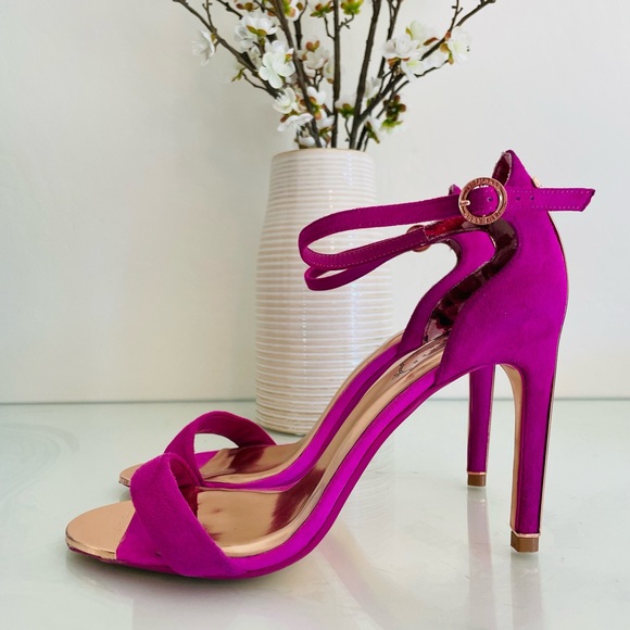 Ted Baker Sharlos Stiletto Sandal in Fuscia, Size 39.5 EU/9 US - Picture 5 of 10